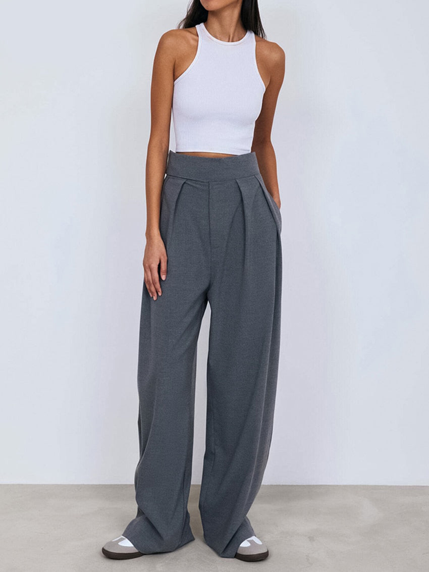 RISE WAIST TROUSERS