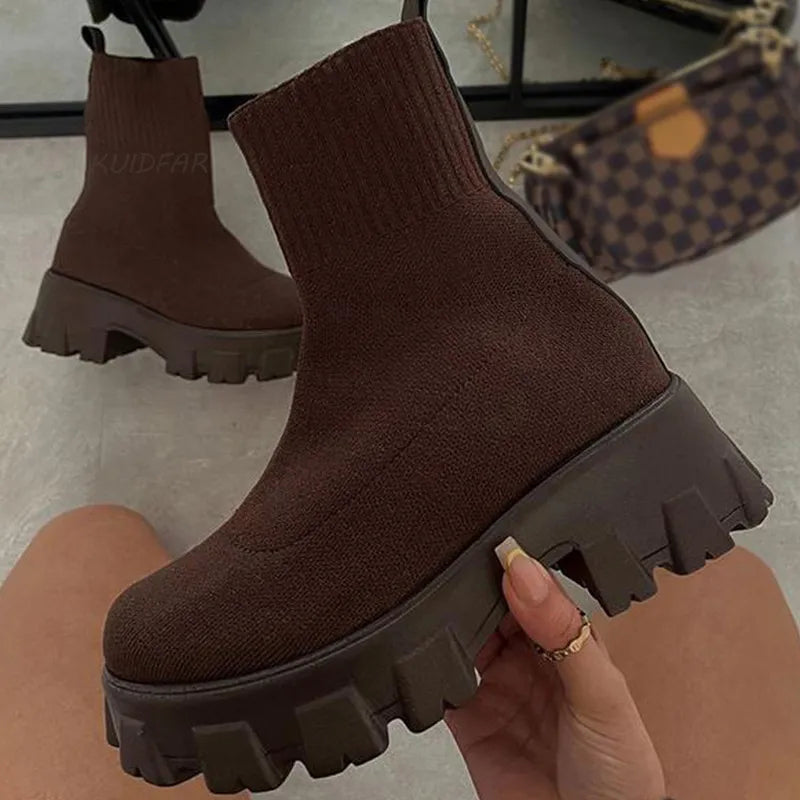 PLATFORM ANKLE BOOTS