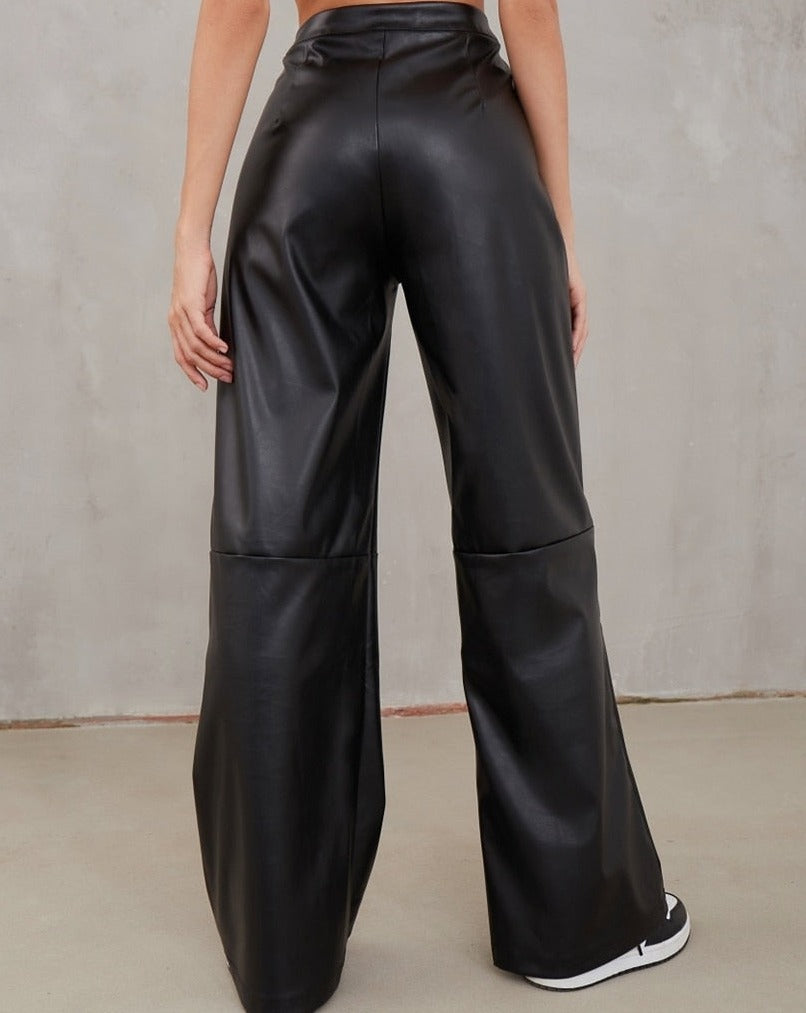 ELASTIC WIDE PANTS