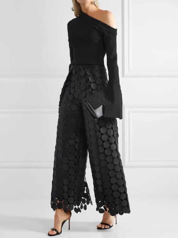 LOUETTA WIDE LEG PANTS