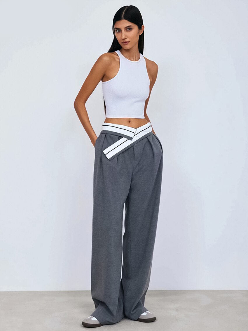 RISE WAIST TROUSERS