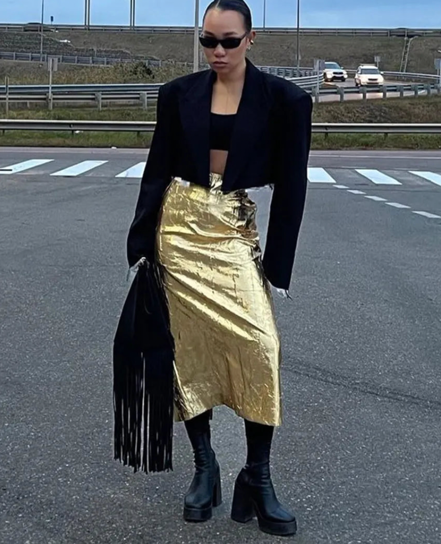 GOLD SKIRT