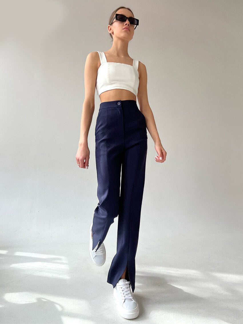 ELEGANT SLIT PANTS