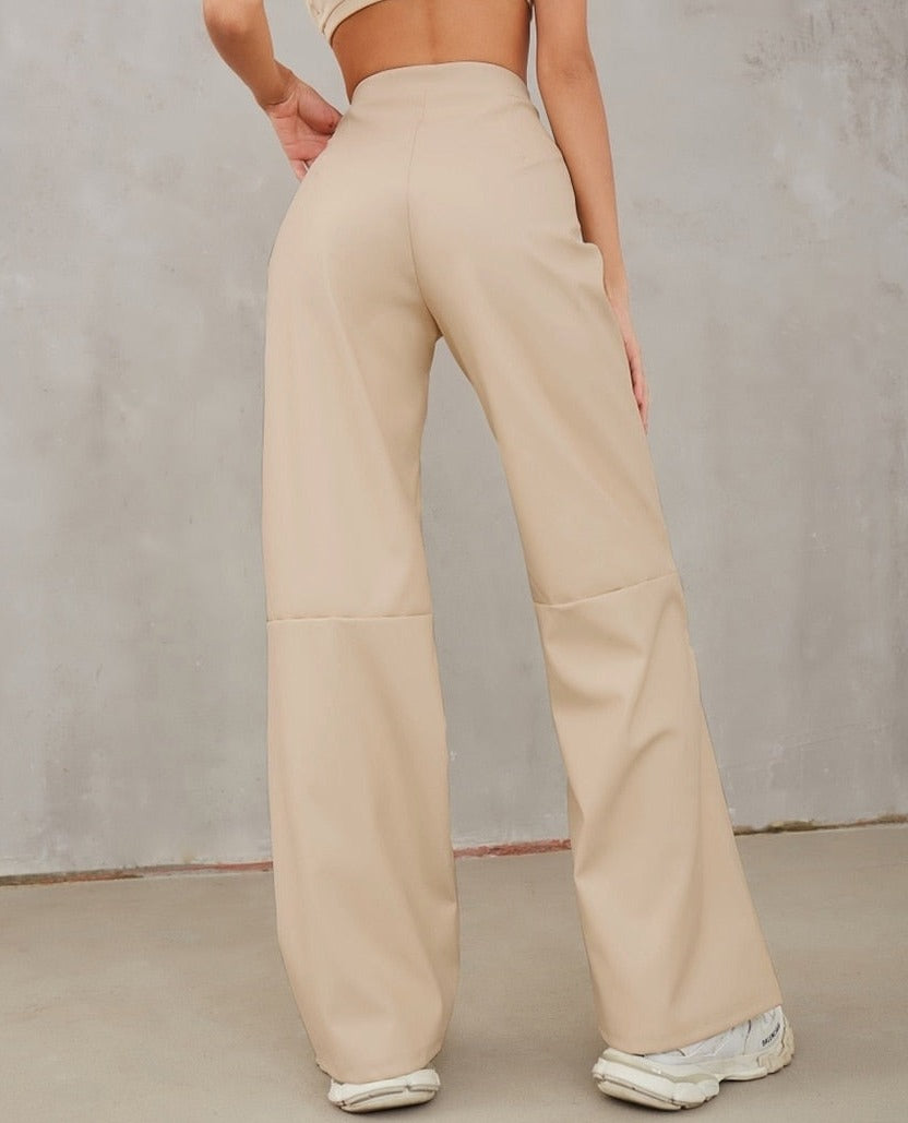 ELASTIC WIDE PANTS